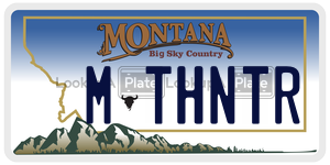 MTHNTR  license plate in MT