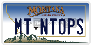 MTNT0PS  license plate in MT