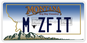 MZFIT  license plate in MT