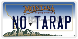 N0TARAP license plate in Montana