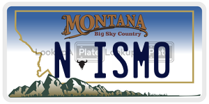 NISM0  license plate in MT