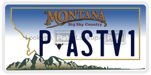PASTV1  license plate in MT