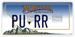 PURR  license plate in MT