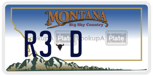 R3D  license plate in MT