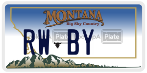 RWBY  license plate in MT