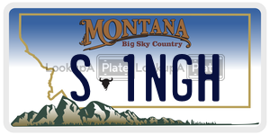 S1NGH  license plate in MT
