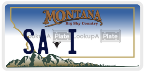 SAI  license plate in MT