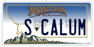 SCALUM license plate in Montana