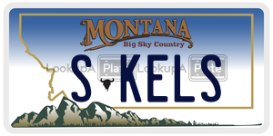 SKELS  license plate in MT