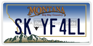SKYF4LL  license plate in MT