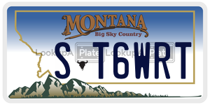 ST6WRT  license plate in MT