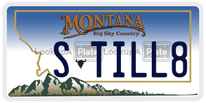 STILL8  license plate in MT