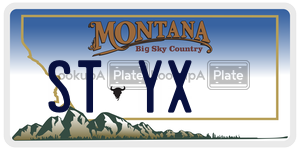 STYX  license plate in MT