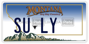 SULY  license plate in MT