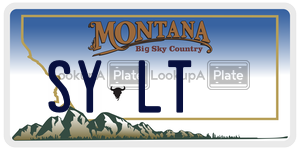 SYLT license plate in Montana