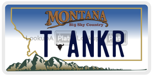 TANKR  license plate in MT