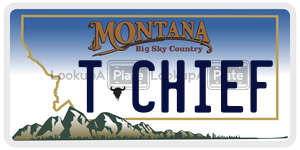 TCHIEF  license plate in MT