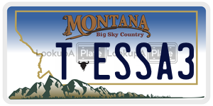 TESSA3  license plate in MT
