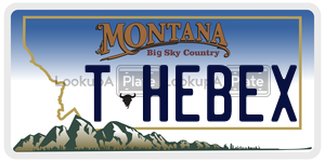 THEBEX  license plate in MT