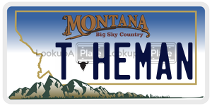 THEMAN  license plate in MT