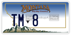 TM8  license plate in MT