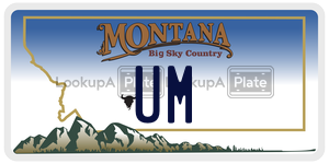 UM  license plate in MT