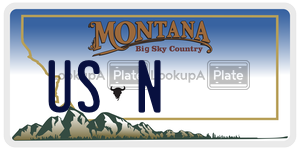 USN  license plate in MT