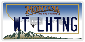 WTLHTNG  license plate in MT