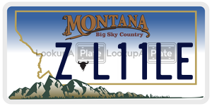 ZL11LE  license plate in MT