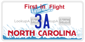 3A  license plate in NC