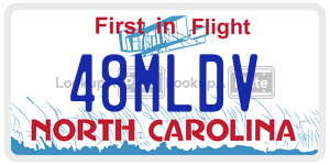 48MLDV license plate in North Carolina