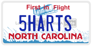 5HARTS license plate in North Carolina