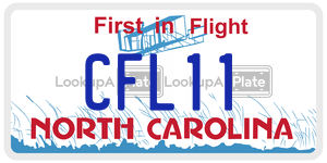 CFL11  license plate in NC