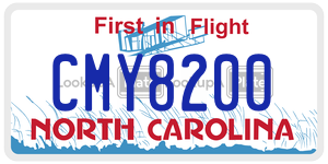CMY8200  license plate in NC