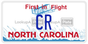 CR license plate in North Carolina