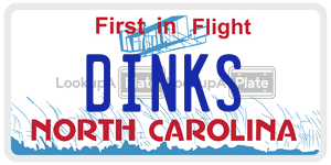 DINKS  license plate in NC