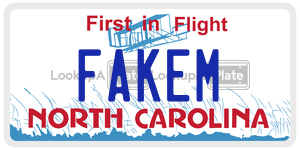 FAKEM license plate in North Carolina