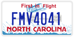 FMV4041  license plate in NC