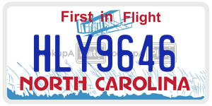 HLY9646  license plate in NC