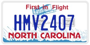HMV2407  license plate in NC