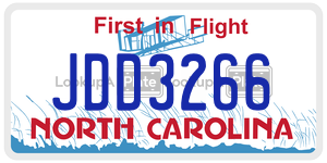 JDD3266  license plate in NC