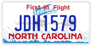 JDH1579  license plate in NC