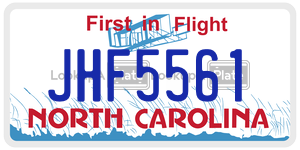 JHF5561  license plate in NC