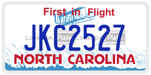 JKC2527 license plate in North Carolina