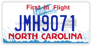 JMH9071  license plate in NC