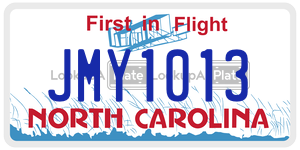 JMY1013  license plate in NC