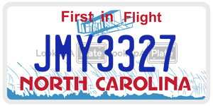 JMY3327  license plate in NC