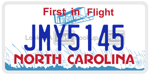 JMY5145 license plate in North Carolina