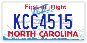 KCC4515  license plate in NC