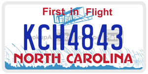 KCH4843 license plate in North Carolina
